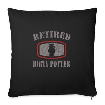 Make pottery - Sofa pillowcase 17,3'' x 17,3'' (45 x 45 cm) - black - Front