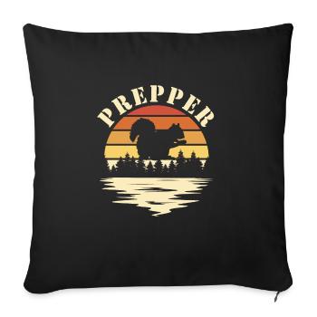 Prepper - Sofakissenbezug 45 x 45 cm - Schwarz - Vorne