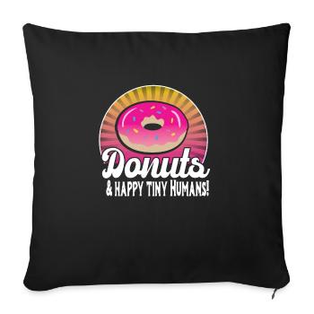 Children's nurse - Sofa pillowcase 17,3'' x 17,3'' (45 x 45 cm) - black - Front