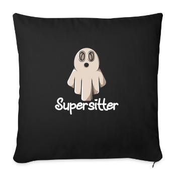 Babysitter - Sofakissenbezug 45 x 45 cm - Schwarz - Vorne