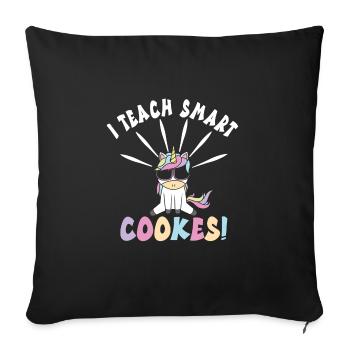 École maternelle - Housse de coussin décorative 45 x 45 cm - noir - Devant