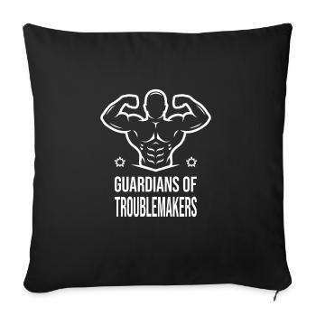 École maternelle - Housse de coussin décorative 45 x 45 cm - noir - Devant