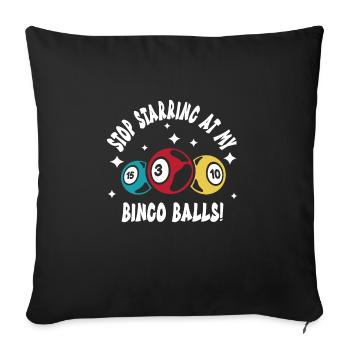 Bingo - Housse de coussin décorative 45 x 45 cm - noir - Devant