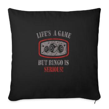 Bingo - Housse de coussin décorative 45 x 45 cm - noir - Devant