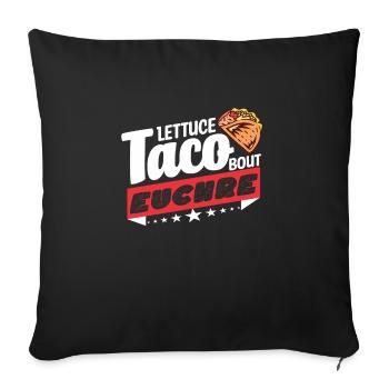 Euchre - Housse de coussin décorative 45 x 45 cm - noir - Devant