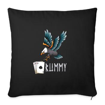 Rami - Housse de coussin décorative 45 x 45 cm - noir - Devant