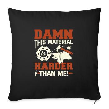 Locksmith - Sofa pillowcase 17,3'' x 17,3'' (45 x 45 cm) - black - Front