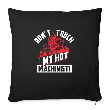 Locksmith - Sofa pillowcase 17,3'' x 17,3'' (45 x 45 cm) - black - Front