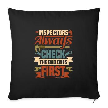 Locksmith - Sofa pillowcase 17,3'' x 17,3'' (45 x 45 cm) - black - Front