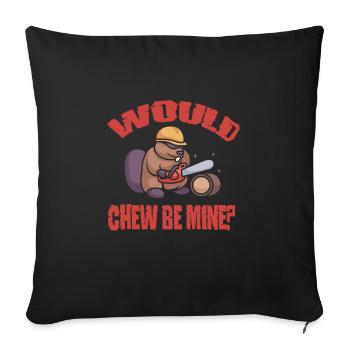 Beaver Nutria - Housse de coussin décorative 45 x 45 cm - noir - Devant