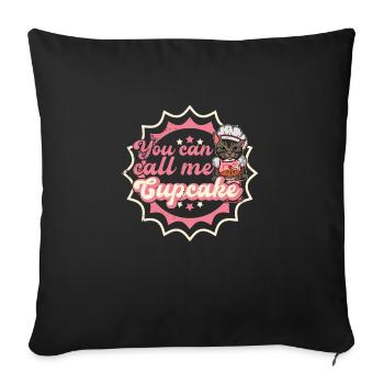 Baker Baking Cat Hobby Baker Dessert Cake - Sofa pillowcase 17,3'' x 17,3'' (45 x 45 cm) - black - Front