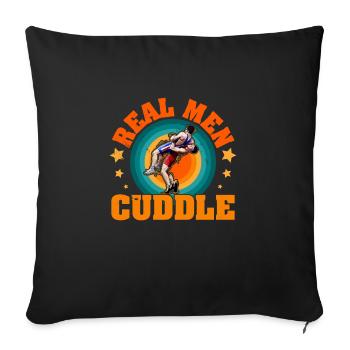 Lutte Sport Arts Martiaux Lutteur Lutte - Housse de coussin décorative 45 x 45 cm - noir - Devant