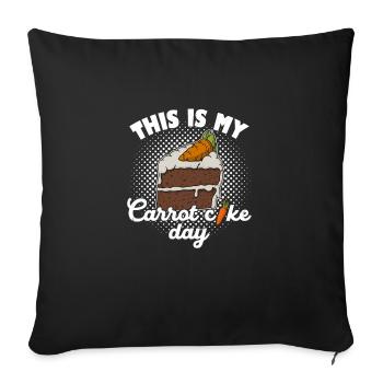 Cake Recipe Bakery Confectionery Karroten - Sofa pillowcase 17,3'' x 17,3'' (45 x 45 cm) - black - Front