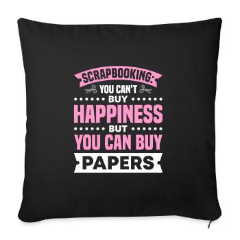 Do handicrafts - Sofa pillowcase 17,3'' x 17,3'' (45 x 45 cm) - black - Front