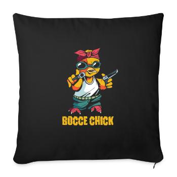 Bocce - Sofakissenbezug 45 x 45 cm - Schwarz - Vorne