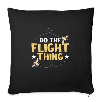 Insects - Sofa pillowcase 17,3'' x 17,3'' (45 x 45 cm) - black - Front