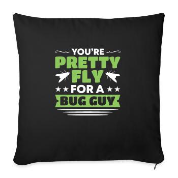 Insects - Sofa pillowcase 17,3'' x 17,3'' (45 x 45 cm) - black - Front
