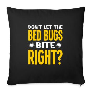 Insects - Sofa pillowcase 17,3'' x 17,3'' (45 x 45 cm) - black - Front