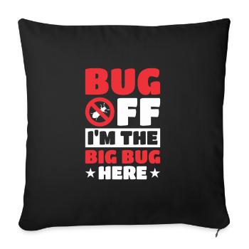 Insects - Sofa pillowcase 17,3'' x 17,3'' (45 x 45 cm) - black - Front