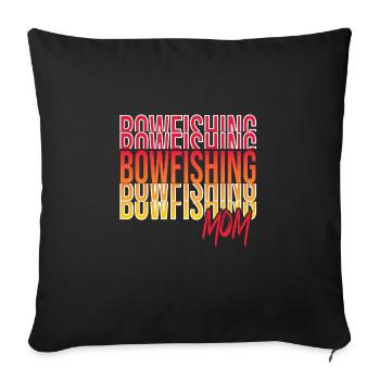 Bowfishing - Sofakissenbezug 45 x 45 cm - Schwarz - Vorne