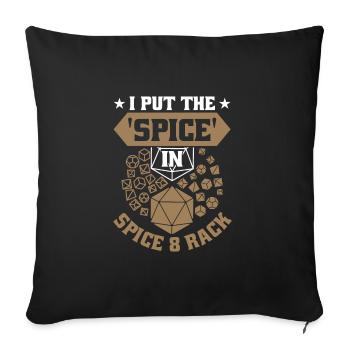 Jeu de rôle - Housse de coussin décorative 45 x 45 cm - noir - Devant
