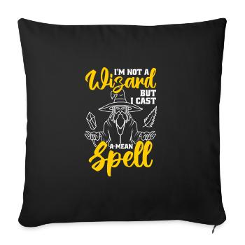 Jeu de rôle - Housse de coussin décorative 45 x 45 cm - noir - Devant