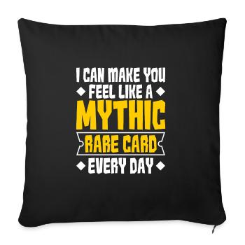 Jeu de rôle - Housse de coussin décorative 45 x 45 cm - noir - Devant