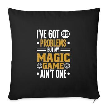 Jeu de rôle - Housse de coussin décorative 45 x 45 cm - noir - Devant
