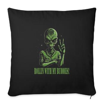 Jeu de rôle - Housse de coussin décorative 45 x 45 cm - noir - Devant