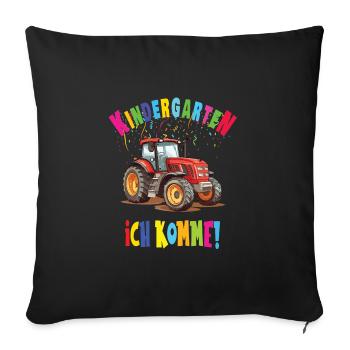 Kindergarten - Sofakissenbezug 45 x 45 cm - Schwarz - Vorne