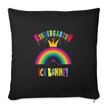 Kindergarten - Sofakissenbezug 45 x 45 cm - Schwarz - Vorne