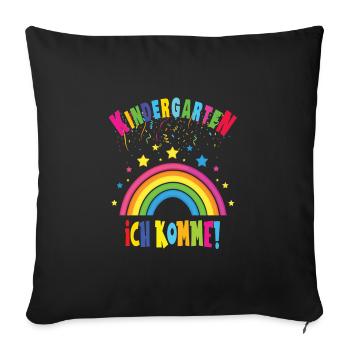 Kindergarten - Sofakissenbezug 45 x 45 cm - Schwarz - Vorne