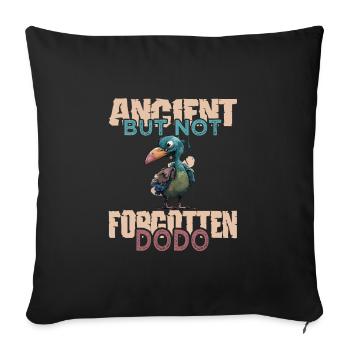 Dodo - Sofa pillowcase 17,3'' x 17,3'' (45 x 45 cm) - black - Front