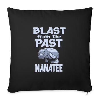 Manatee - Sofa pillowcase 17,3'' x 17,3'' (45 x 45 cm) - black - Front