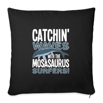 Dino - Sofa pillowcase 17,3'' x 17,3'' (45 x 45 cm) - black - Front