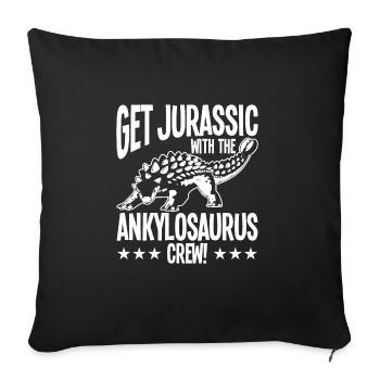 Dino - Sofa pillowcase 17,3'' x 17,3'' (45 x 45 cm) - black - Front