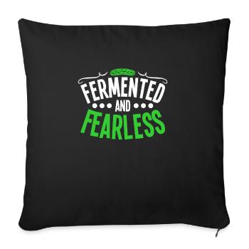 Cucumbers - Sofa pillowcase 17,3'' x 17,3'' (45 x 45 cm) - black - Front