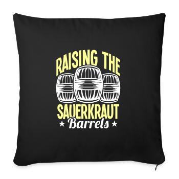Sauerkraut - Sofa pillowcase 17,3'' x 17,3'' (45 x 45 cm) - black - Front