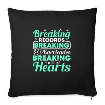Festival - Sofa pillowcase 17,3'' x 17,3'' (45 x 45 cm) - black - Front