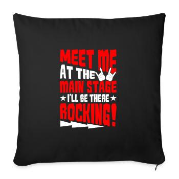 Festival - Sofa pillowcase 17,3'' x 17,3'' (45 x 45 cm) - black - Front