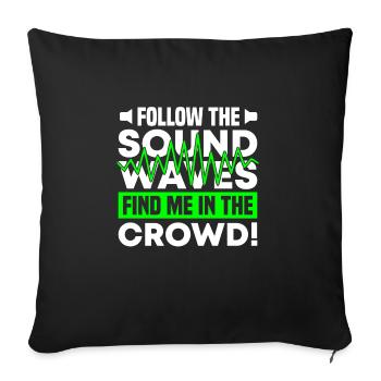 Festival - Sofa pillowcase 17,3'' x 17,3'' (45 x 45 cm) - black - Front