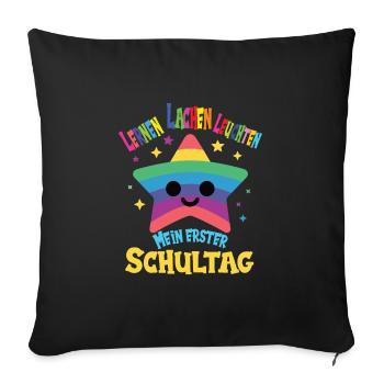 Schulkind - Sofakissenbezug 45 x 45 cm - Schwarz - Vorne