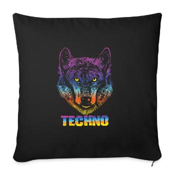 Festival - Sofa pillowcase 17,3'' x 17,3'' (45 x 45 cm) - black - Front