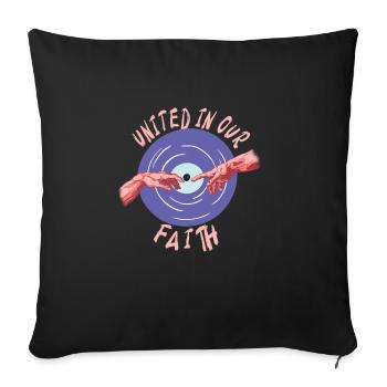 Festival - Sofa pillowcase 17,3'' x 17,3'' (45 x 45 cm) - black - Front