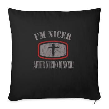 Goth Emo - Sofa pillowcase 17,3'' x 17,3'' (45 x 45 cm) - black - Front