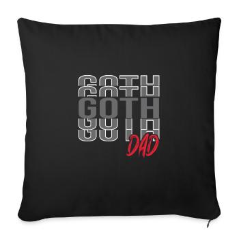 Goth Emo - Sofa pillowcase 17,3'' x 17,3'' (45 x 45 cm) - black - Front