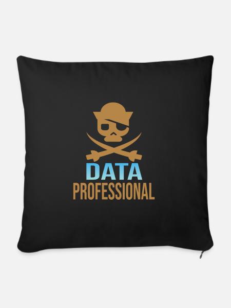 Daten Analytiker Datenschutz Beauftragter - Sofakissenbezug 45 x 45 cm - Schwarz
