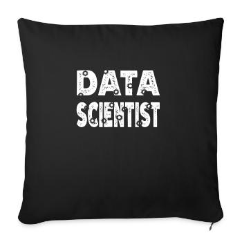 Daten Analytiker Datenschutz Beauftragter - Sofakissenbezug 45 x 45 cm - Schwarz - Vorne