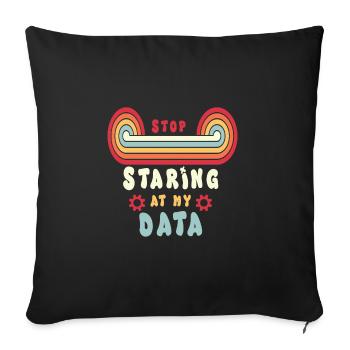 Daten Analytiker Datenschutz Beauftragter - Sofakissenbezug 45 x 45 cm - Schwarz - Vorne