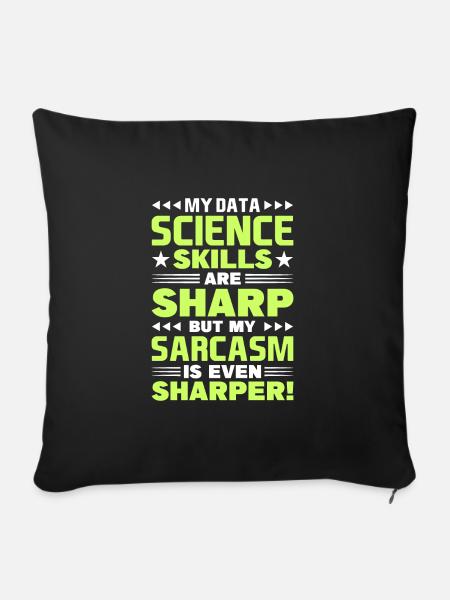 Daten Analytiker Datenschutz Beauftragter - Sofakissenbezug 45 x 45 cm - Schwarz
